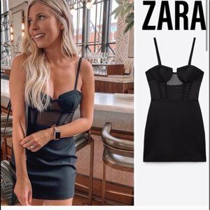 Zara black mini dress